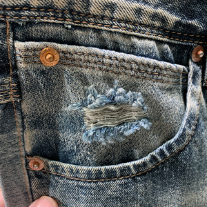 Truen 2023 vente chaude été Vintage nostalgique lavé déchiré Patch Denim Shorts hommes vêtements pantalons décontractés - Product Image 2