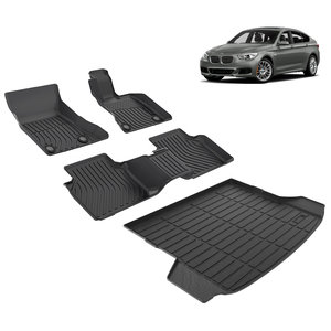 Tapetes Personalizados 3D de Cobertura Total para Todo Clima de TPE para Coche con Volante a la Derecha (RHD) Alfombra y Accesorios Interiores para Maletero para BMW Serie 5 Gran Turismo GT F07 - Product Image 2