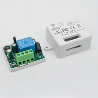 Scimagic Interruptor de Control Remoto Inalámbrico con Código de Aprendizaje de 433MHz, AC 85-240V 10A, Módulos Receptores para Automatización del Hogar Inteligente