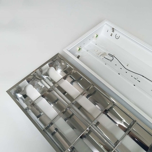 Morden trong nhà LED lưới tản nhiệt ánh sáng nhà ở khác nhau thông số kỹ thuật Kích cỡ LED <span class=keywords><strong>T5</strong></span> T8 huỳnh quang ánh sáng phù hợp lõm louver troffer - Product Image 4