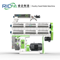 Granulateurs d'aliments pour volailles RICHI - Machine de traitement des aliments pour volailles certifiée CE, machine de production de granulés d'aliments pour volailles