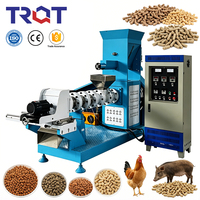 Équipement commercial de soufflage d'aliments pour animaux, facile à utiliser, extrudeuse d'aliments flottants pour chiens, chats, poulets et poissons, prix usine