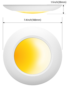 Luces LED Empotradas Redondas de 6 Pulgadas y 15w con Certificación ETL Energy Star, Luz LED Delgada Tipo Disco - Product Image 4