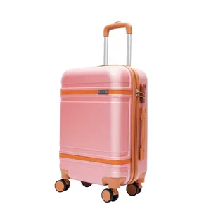 Hersteller Schlussverkauf 3-teiliger ABS-Reisetrolley-Koffer Gepäcktragend widerstandsfähiger kratzfester Koffer für Reisen