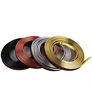 Arredo flessibile oro autoadesivo strisce Decorative bordo nastro PVC bordo banda per divano auto armadio da cucina - Product Image 1