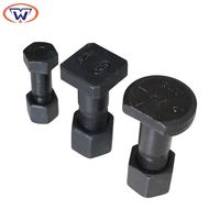 Boulons et écrous pour chenilles d'excavatrice JCB, référence 6V8360-3K9770-Track-Bolt-Plow-Bolt-And-Nut-Segment
