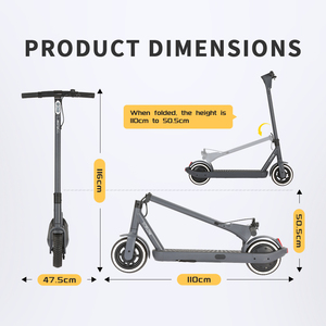 สกู๊ตเตอร์ไฟฟ้า S05 ABE ขนาด 8.5 นิ้ว 36V พับได้ ระยะทางไกล พร้อมเบรกคู่ ไฟ LED - Product Image 6