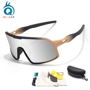 Gafas de sol polarizadas Xqhz para ciclismo, para hombres y mujeres, a prueba de viento, deportivas, para exteriores, para correr, senderismo, con estuche - Product Image 5