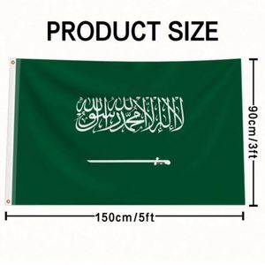 Factory Wholesale 90x150cm 100D Polyester Good Quality Best Price Custom <b>Flags</b> Banners Saudi Arabia <b>Flags</b> for Event - Product Image 6