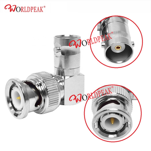 90 grados BNC ángulo recto macho <span class=keywords><strong>a</strong></span> BNC hembra adaptador de vídeo en forma de L <span class=keywords><strong>enchufe</strong></span> <span class=keywords><strong>a</strong></span> Jack divisor CCTV SDI RF conector adaptador coaxial - Product Image 1