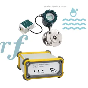 Sistema sem fio do sensor do sinal do modbus medidor de fluxo de água