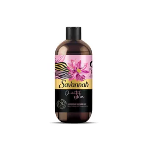 Savannah Oriental Glow Gel de Ducha 500ml x 12 Botellas Desata Tu Lado Picante con Cítricos y Especias Exóticas