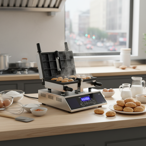 เครื่องทำขนมเกาหลีอัตโนมัติ New CookTech ทำขนมปังได้ 5 ชิ้น อบปลาได้ 2 ตัว  วัสดุสแตนเลส SUS304 ควบคุมด้วยระบบสัมผัส พกพาสะดวก อบเร็ว - Product Image 3