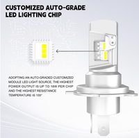 LANSEKO Ampoule LED de phare de voiture haute luminosité TST V20 PSX26W P13 H7 H11 9005 9006 avec 5000LM 18W pour éclairage automobile