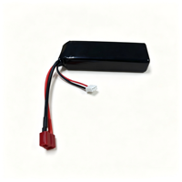 Baterai LiPo Mobil RC 2S1P 7.4V 3500mAh LiPo High Rate 30C Paket Baterai RC dengan T-Plug untuk Model RC Truk RC Mobil Balap Brushless