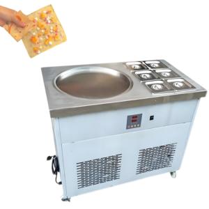 Machine à glace frite à fonctionnement flexible, machine à rouleaux de glace frite, machine à faire des glaces frites - Product Image 2
