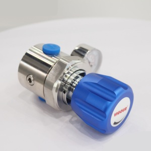 1.7 Cilindro High-Flow High-Pressure Line Regulador para GLP Hélio Propano 1/2 NPT Chrome Plated Latão Conexão Tubo Soldado - Product Image 3