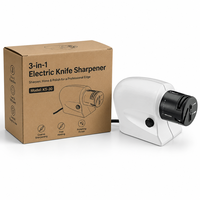 Vente flash - Affûteur de couteaux électrique professionnel portable 3 en 1 multifonctionnel - Affûteur de ciseaux et de tournevis pour chef de cuisine