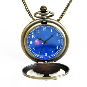 Vintage Bronze Petit Prince <span class=keywords><strong>Montre</strong></span> De Poche Style Rétro Galaxy Cadran En Acier Inoxydable Quartz Unisexe Collier Chaîne <span class=keywords><strong>pour</strong></span> Femmes/Hommes - Product Image 4