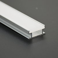 Profilé en aluminium étanche pour extérieur, série 6000, lumière linéaire incurvée à encastrer au sol, lumière linéaire souterraine