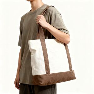 <b>Extra</b> Heavy-weight Recycled Cotton Canvas Tote <b>Bag</b> Shopping Cotton <b>Bag</b> with Custom Print - Product Image 1
