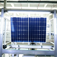 Panneaux solaires monocristallins 430-450W, modules photovoltaïques haute efficacité bifaciaux, fabrication OEM en Chine, directement de l'usine, verre brillant