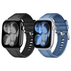สายนาฬิกาฟลูออโรรับเบอร์สำหรับ Apple Watch Ultra 3 IWatch Series 11 9 8 7 สายรัดข้อมือแบบสปอร์ตที่ทนทาน - Product Image 1