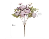 Buket Peony Mewah Berkualitas Tinggi, Bunga Artifisial Seperti Asli, Hadiah Hari Valentine, Rangkaian Bunga, Dekorasi Pesta