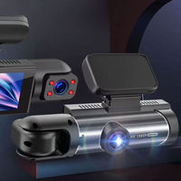Grabadora de cámara Dual de 1080P para coches, IR lente gran angular de visión nocturna, pantalla IPS de 3,16 pulgadas, G-Sensor HD compatible con Smart Home