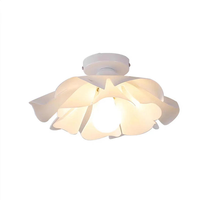 Plafonnier LED en acrylique JACKSUN Nordic Flower, blanc crème, moderne et minimaliste, pour salon, couloir, entrée