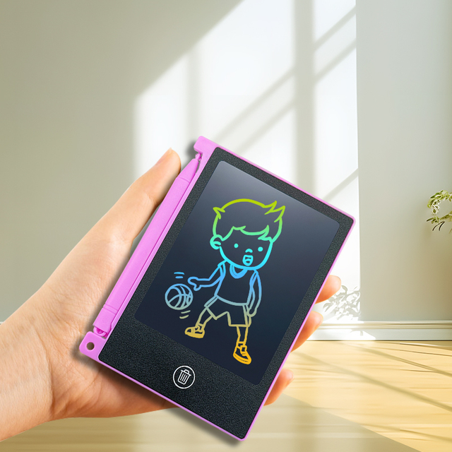 4.5 Inch Mini Handwriting Tablet Kids Digital Lcd Drawing Board Portable Paperless Writing Pad Reusable Doodle Slate