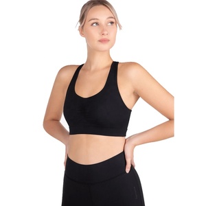 Women PIHA SPORTS Customized Fitness Solid Sports <b>Bras</b> for Women <b>Racerback</b> Yoga <b>Bra</b> Padded High Support 100% Nylon Lace - Product Image 1