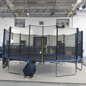 16 Fuß Professionelles Faltbares Fitness-Trampolin für Kinder und Erwachsene, Groß, mit Stahlschutz, für Zuhause und Draußen, Langlebig, Sport, Springen, für Mädchen - Product Image 2