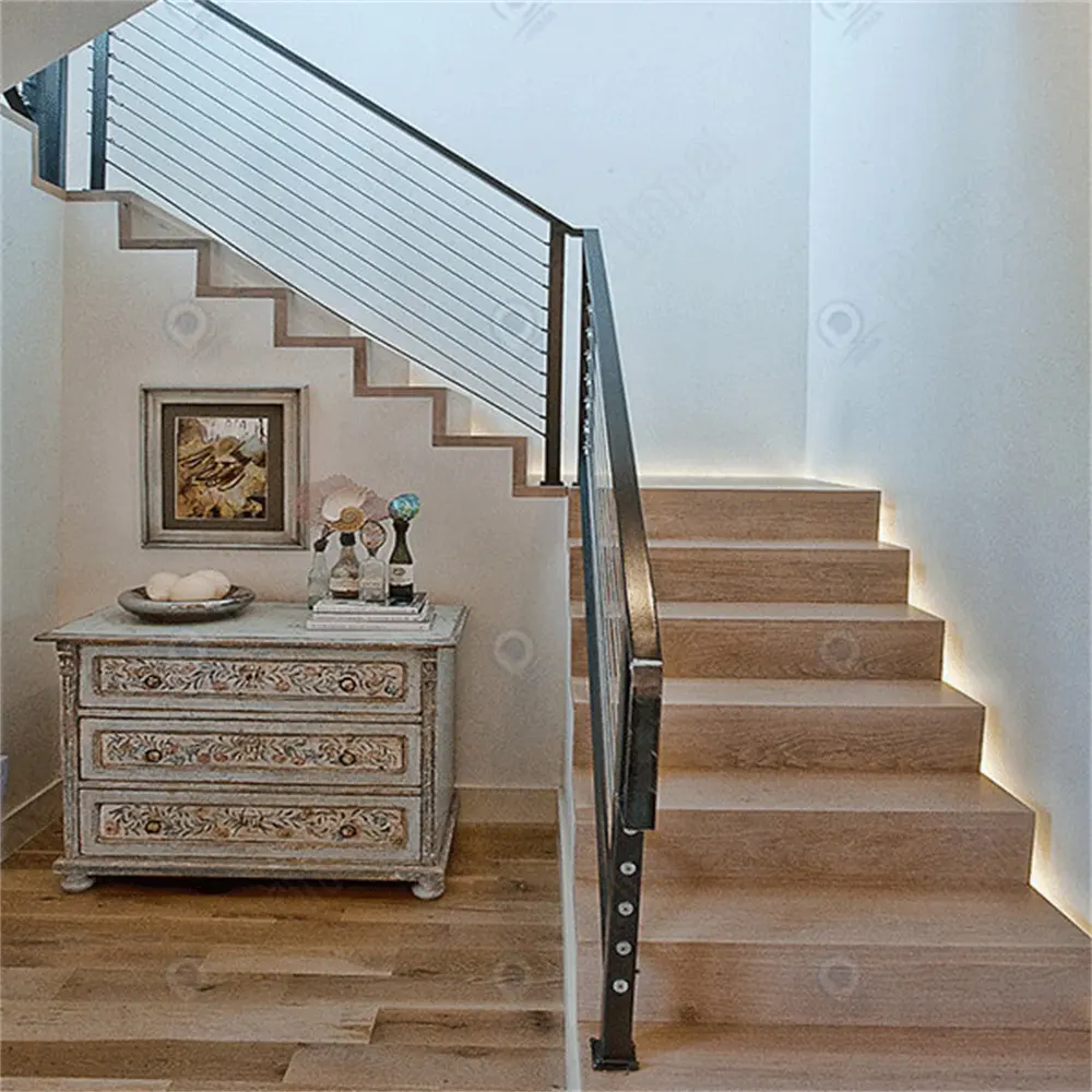 Building Materials Wall Stairs Led Light Step Indoor Original Wood Staircase class floating stairs