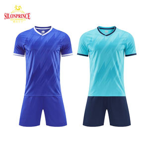 Custom Dropshipping Voetbalshirt Voetbaltenue Snel Droog Voetbal Jersey Blauw Geel Set Gesublimeerd Jersey Voetbal Uniformen - Product Image 4