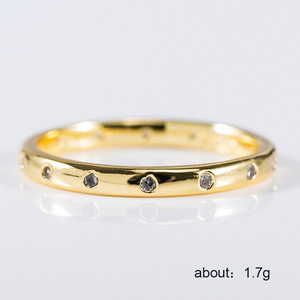Anello Minimalista da Donna per il Dito Mignolo, Gioielli Scintillanti alla Moda, Vendita all'Ingrosso - Product Image 5