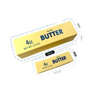 Jouet compressible réaliste en mousse PU en forme de barre de beurre salé, 4 oz, en forme d'aliment, pour les 14 ans et plus, anti-anxiété, cadeaux et faveurs de fête