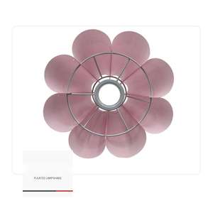 <span class=keywords><strong>Paralume</strong></span> in Tessuto <span class=keywords><strong>Rosa</strong></span> a Forma di Fiore di Loto a Otto Petali, <span class=keywords><strong>Paralume</strong></span> KD Staccabile, <span class=keywords><strong>Paralume</strong></span> per Lampada da Comodino - Product Image 3