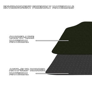 Tapis de sol intérieur de voiture, ensemble complet de 4 pièces, universel, avant et arrière avec <span class=keywords><strong>talon</strong></span>, tapis lavable, noir, gris et <span class=keywords><strong>Beige</strong></span> - Product Image 4