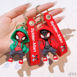 QYS Nouveau Porte-Clés Spider-Man Sweat à Capuche Créatif Résine Super-Héros Pendentif Silicone Voiture Couple - Product Image 3