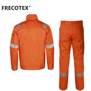 Ensemble de vêtements de travail ignifuges professionnels, design séparé, pour soudeurs, mineurs, industrie pétrolière, 100% coton, personnalisable - Product Image 4