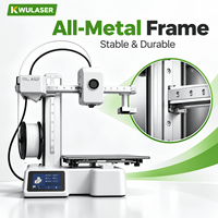Imprimante 3D de bureau haute vitesse FDM avec nivellement automatique, hotend tout métal 300°C, machine d'impression pour filaments PLA, ABS, TPU