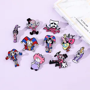 Cheap Price Amazing Digital Circus Enamel Pin Cute Cartoon Character Metal Badges
