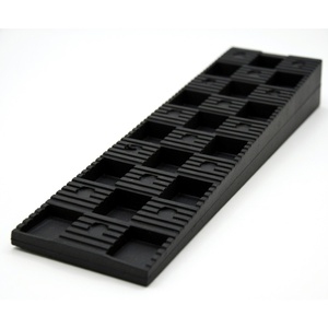 Sunsbuild - Plaque de montage HVAC noire en caoutchouc néoprène, bloc de nivellement, résistant aux intempéries, tapis anti-vibrations pour climatiseur - Product Image 1