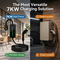 Nouveau chargeur EV portable de niveau 2, type 1 vers prise NEMA 14-50, 32A 7kW, câble de charge EVSE