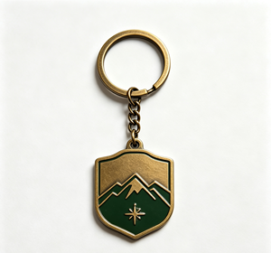 Custom Zinc Alloy Shield Keychain Enamel Metal <b>Key</b> <b>Ring</b> <b>Personalized</b> Logo Pendant Gift Souvenir - Product Image 1