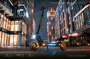 Monopattino Elettrico a Doppio Motore Kukirin G2 <span class=keywords><strong>Master</strong></span> Disponibile in Magazzino Cina e Polonia, E-Scooter Fuoristrada con Pneumatici da 10 Pollici - Product Image 6