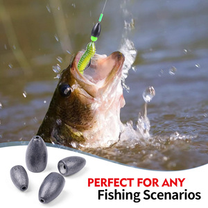 Lests de pêche <span class=keywords><strong>en</strong></span> alliage de tungstène <span class=keywords><strong>en</strong></span> vrac pour la pêche au bar <span class=keywords><strong>en</strong></span> rivière, lancer et remise <span class=keywords><strong>en</strong></span> position, écologiques, sans éclats, pour leurres souples - Product Image 5