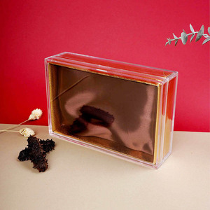 Caja acrílica personalizada con tapa de plástico transparente, caja cuadrada para envasar productos de salud/caja de regalo para pepino de mar, americana - Product Image 1