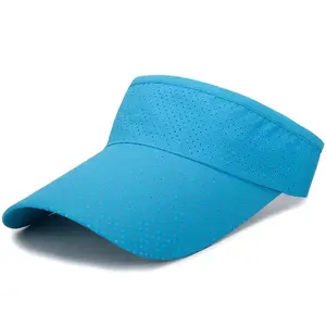 Topi pelindung matahari kustom untuk pria wanita, topi bisbol olahraga luar ruangan pinggiran besar, topi visor bersirkulasi uniseks musim panas